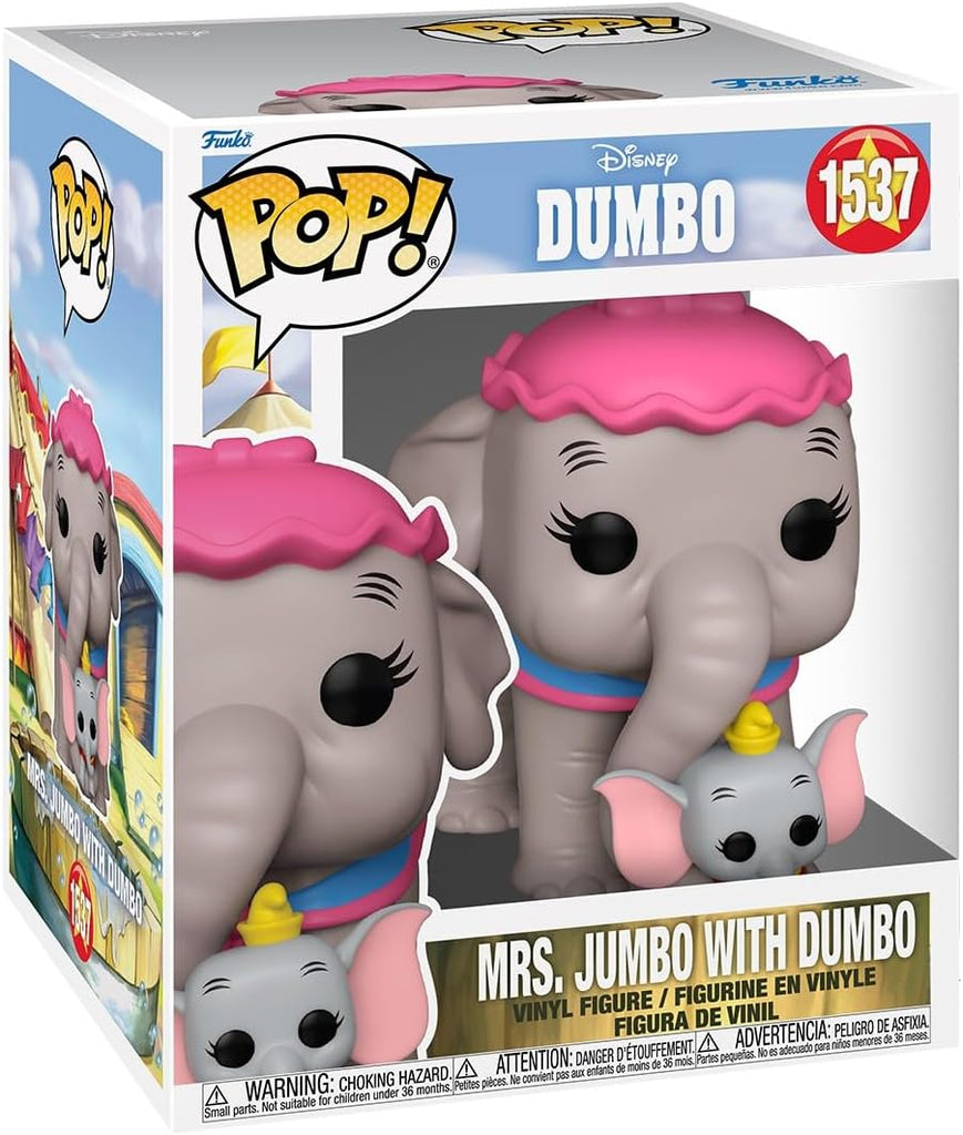 POP! Super Disney Dumbo Mrs. Jumbo com Dumbo 15cm - Colecionáveis - Funko