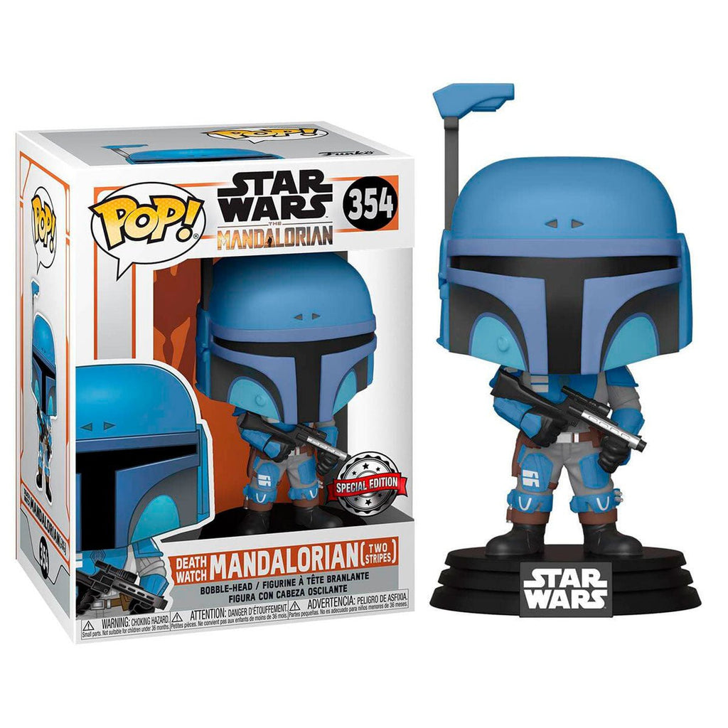 POP! TV Star Wars Exclusive Vinyl Figure Death Watch Mandalorian (Two Stripes) 9 cm - Toys - Funko