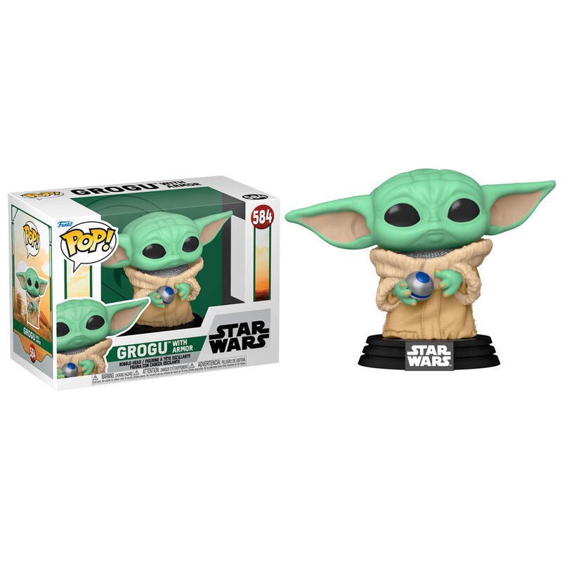 POP! TV Star Wars The Book of Boba Fett - Vinyl Figure Grogu with Armor 9 cm - Toys - Funko