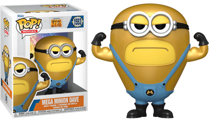 POP! Movies Despicable Me 4 - Mega Minion Dave 9 cm - Colecionáveis - Funko