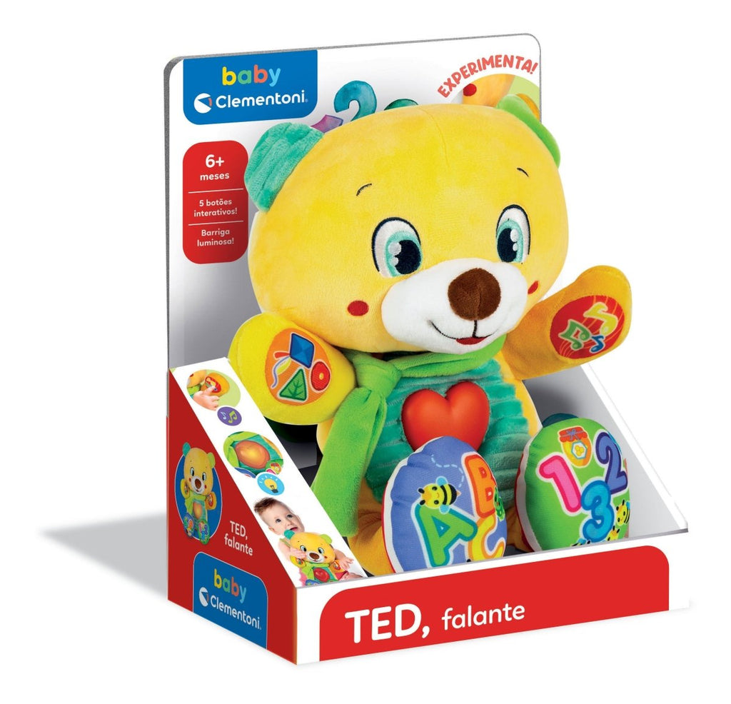 Peluche Ted Interativo Clementoni Baby 67708 (Português) - Toys - Clementoni