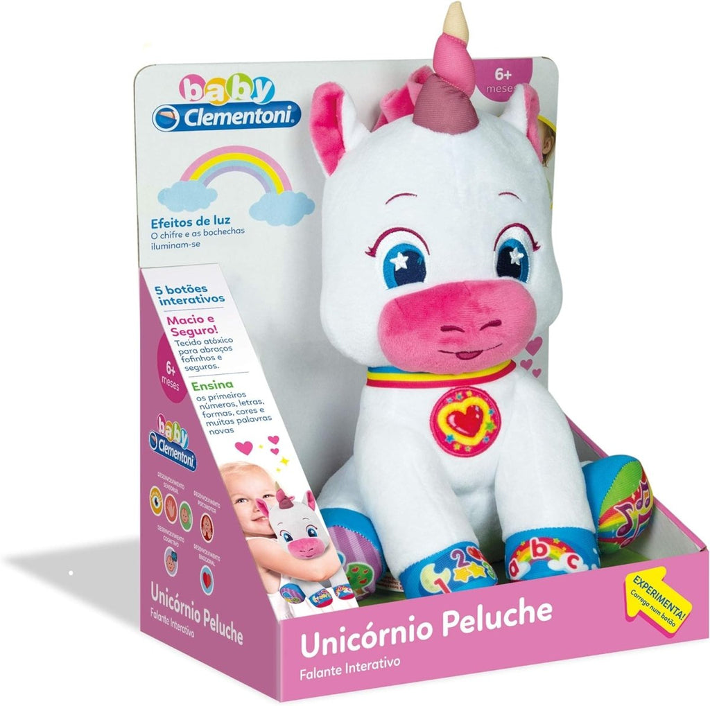 Peluche Unicórnio Interativo Clementoni Baby 67817 (Português) - Toys - Clementoni