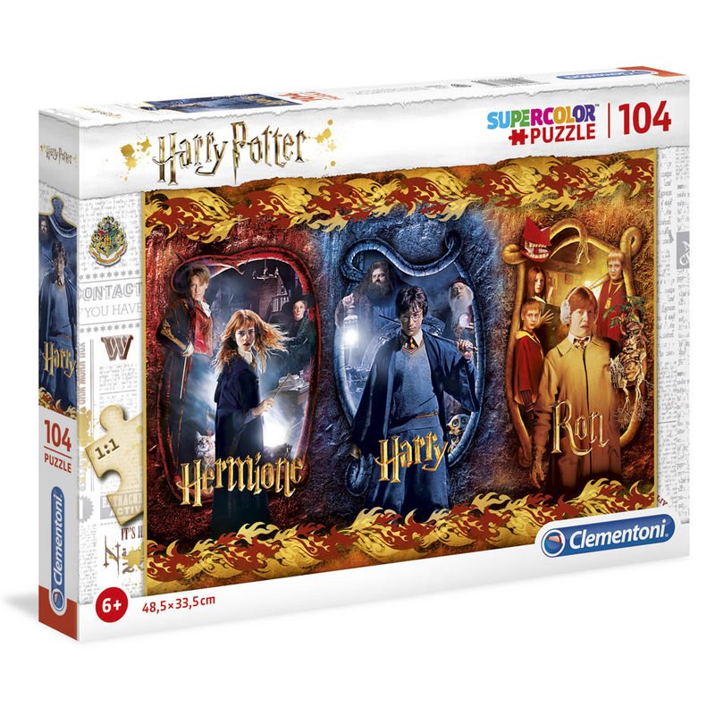 Puzzle Harry, Ron e Hermione Harry Potter 104 Peças - Clementoni Infantil - Jogos e Puzzles - Clementoni