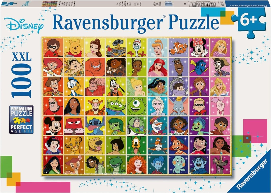 Puzzle Ravensburger Multicharacter Disney 100 Peças XXL - Jogos e Puzzles - Ravensburger