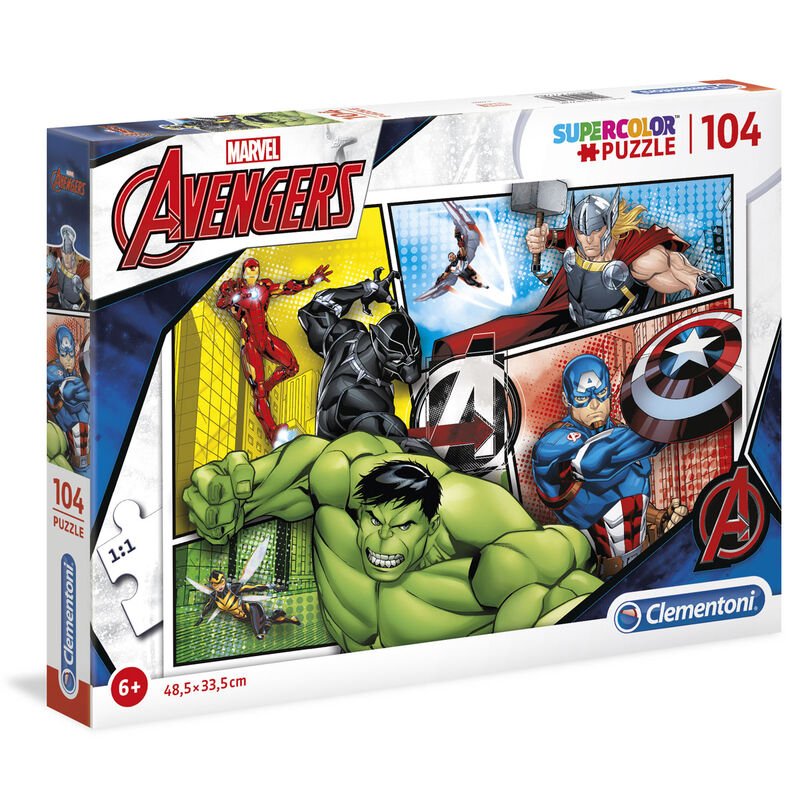 Puzzle Vingadores Avengers Marvel 104 Peças - Jogos e Puzzles - Clementoni