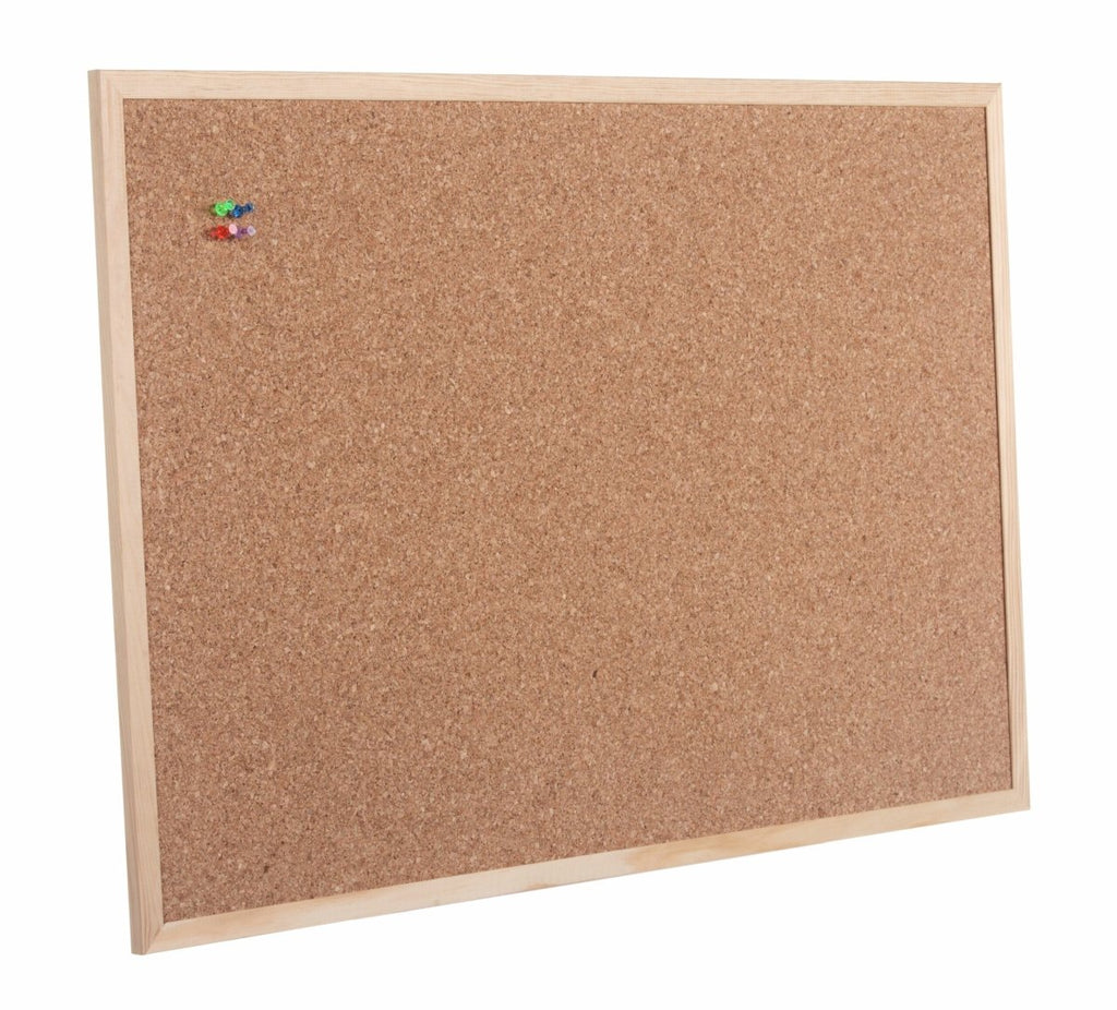 Quadro de Cortiça com Aro de Madeira 60x90cm M6090/KF03567 - Papelaria - ANIMATEK