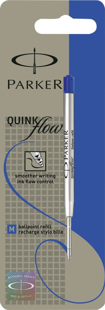 Recarga para Esferográfica Parker Azul M 1950371 Blister - Papelaria - Parker