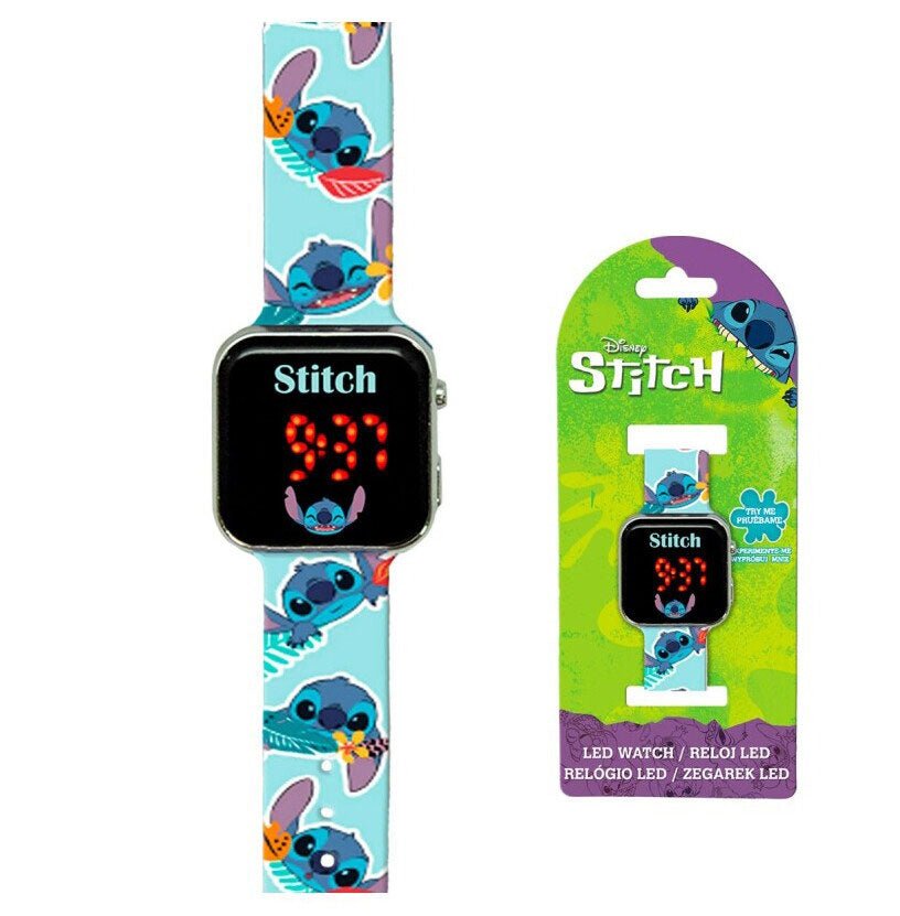 Relógio De Pulso Digital LED Disney Stitch Las4039 - Toys - Disney