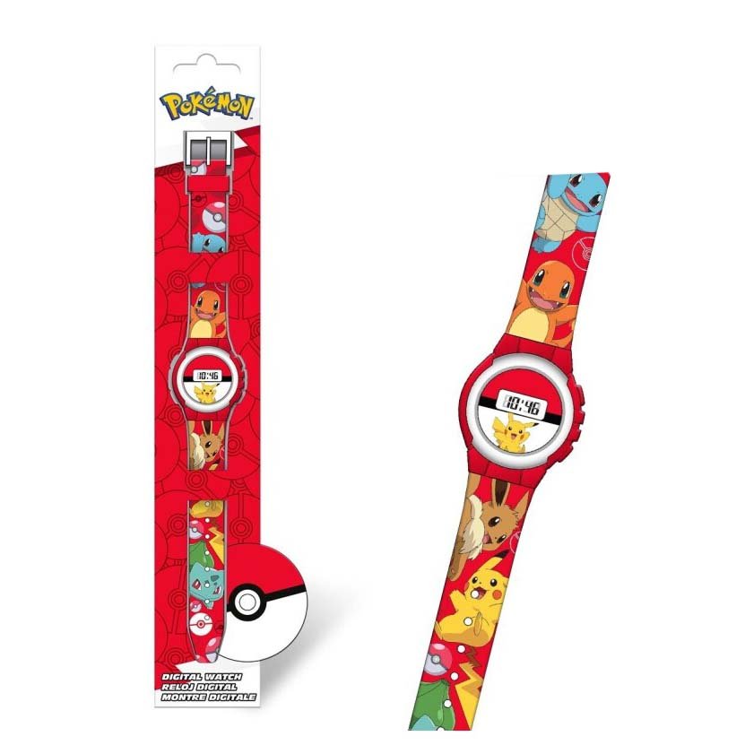 Relógio De Pulso Digital Pokémon Pok4374 - Gift - ANIMATEK