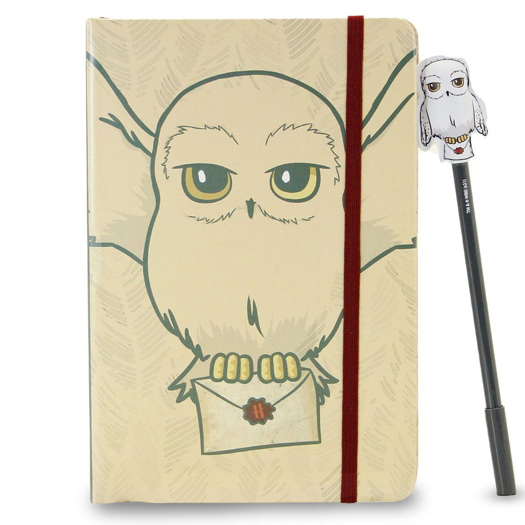 Set Diário + Caneta Hedwig Harry Potter - Papelaria - Karactermania
