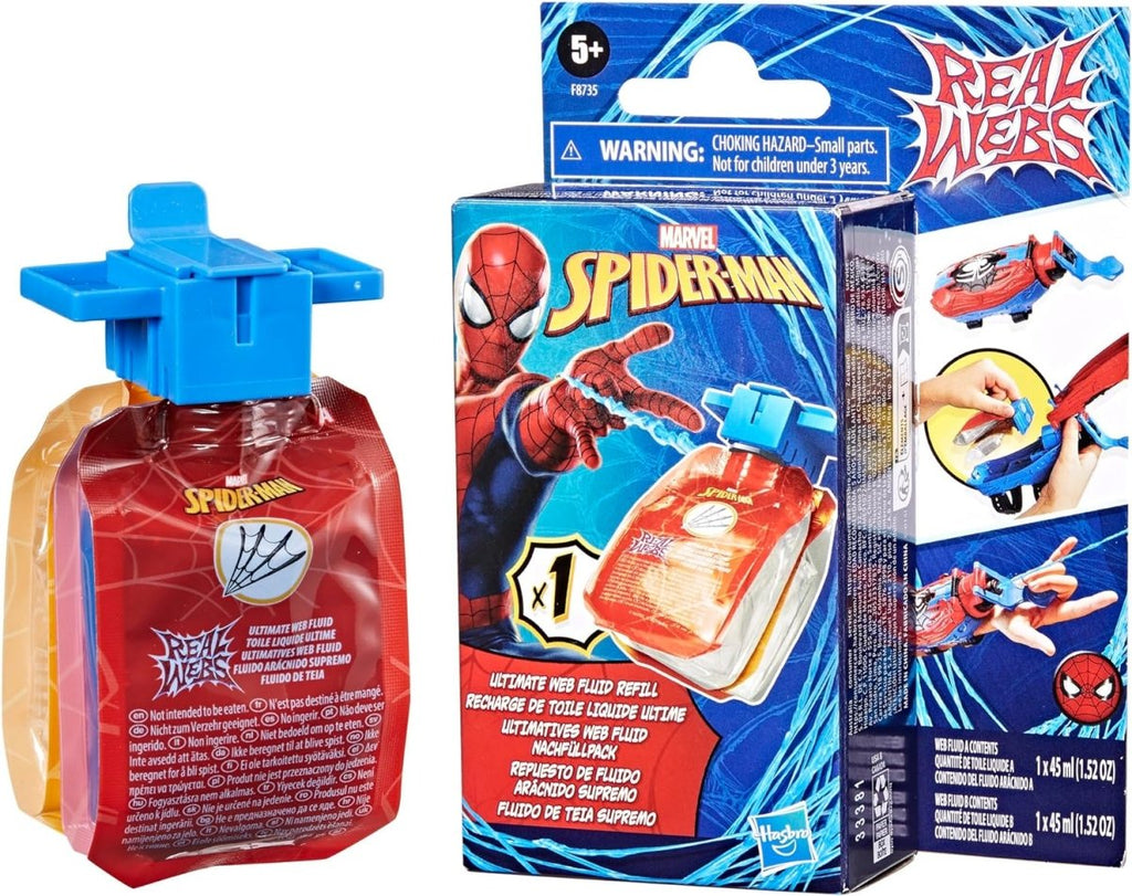 Spider - Man Real Webs Fluido de Teia Supremo Marvel Hasbro F8735 - Recarga - Toys - Hasbro