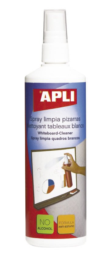 Spray de Limpeza para Quadros Brancos 250ml Apli 11305 - Papelaria - APLI
