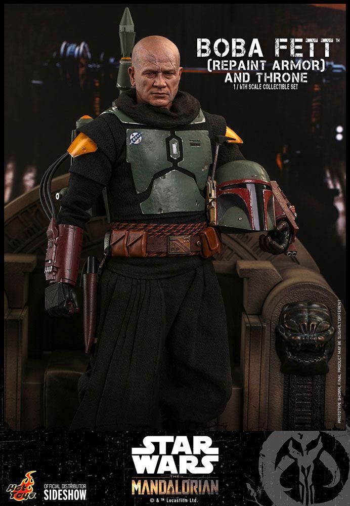 Star Wars The Mandalorian Action Figure 1/6 Boba Fett (Repaint Armor) and Throne 30 cm - Toys - Hot Toys