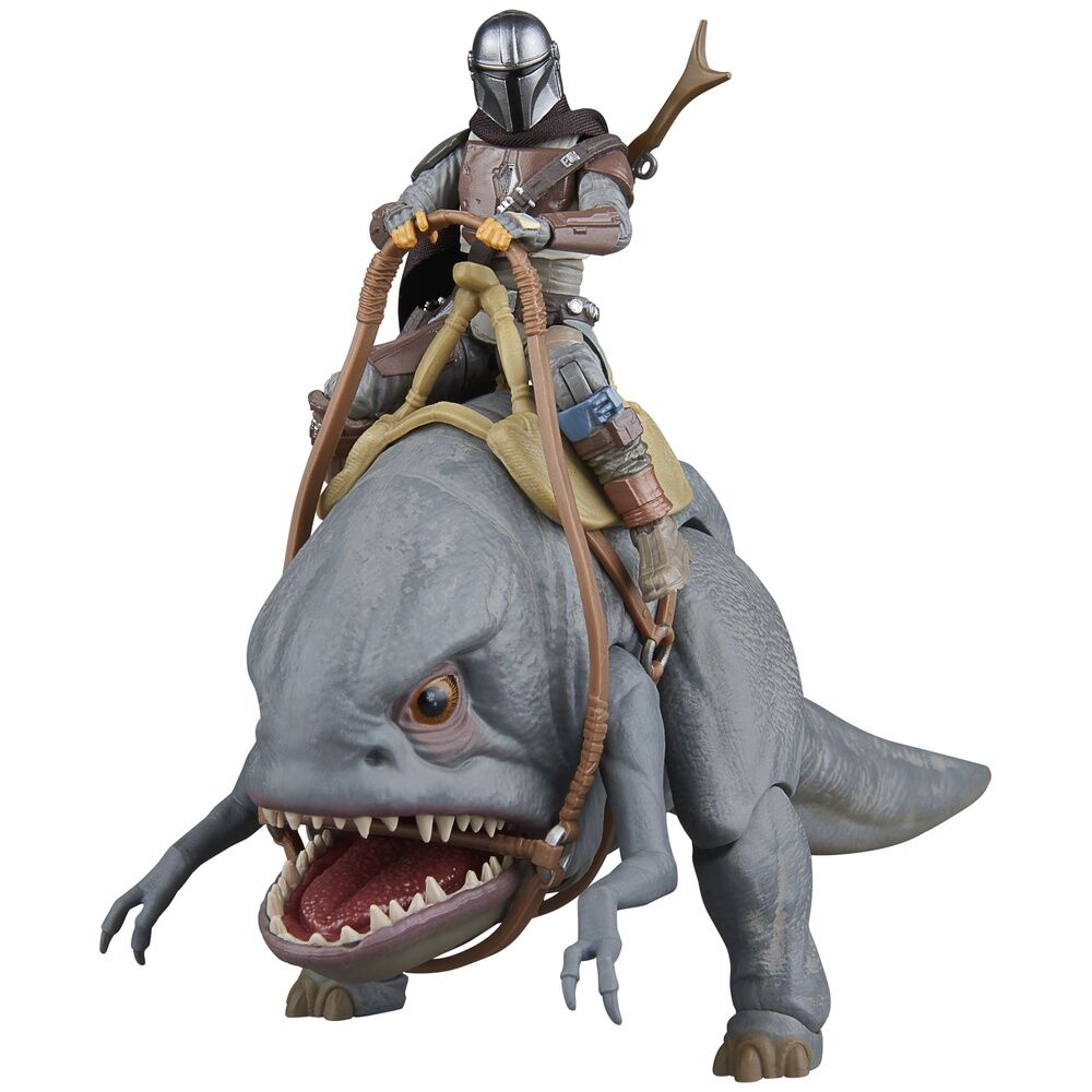 The Mandalorian Star Wars Set 2 Figuras Blurrg & Mandalorian 9,5 cm - Colecionáveis - Hasbro