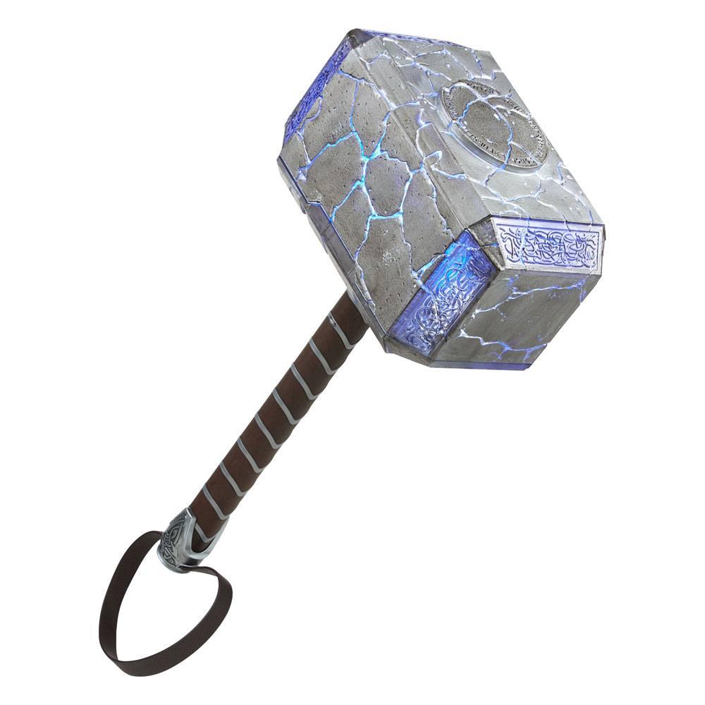 Thor: Love and Thunder Marvel Legends 1/1 Mighty Thor Mjolnir Premium Electronic Roleplay Hammer 49 cm - Toys - Hasbro
