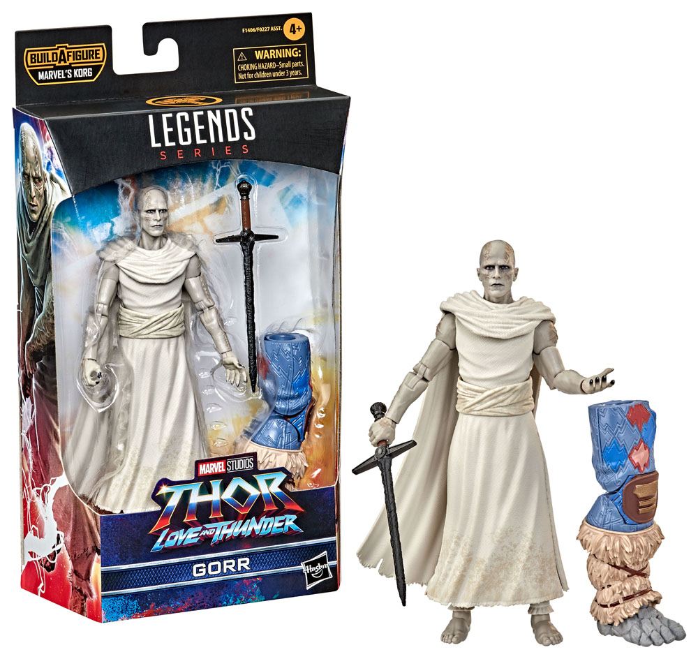 Thor: Love and Thunder Marvel Legends Series Korg BAF 2: Gorr 15 cm - Toys - Hasbro