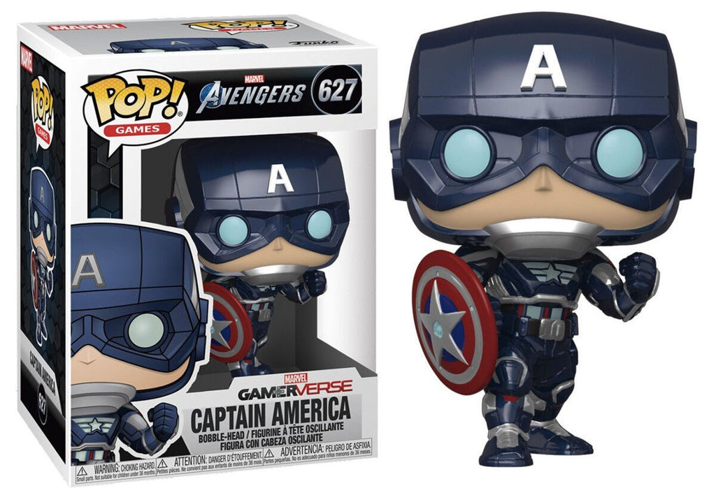 POP! Marvel Avengers – Captain America Stark Tech Suit 9 cm - Colecionáveis - Funko