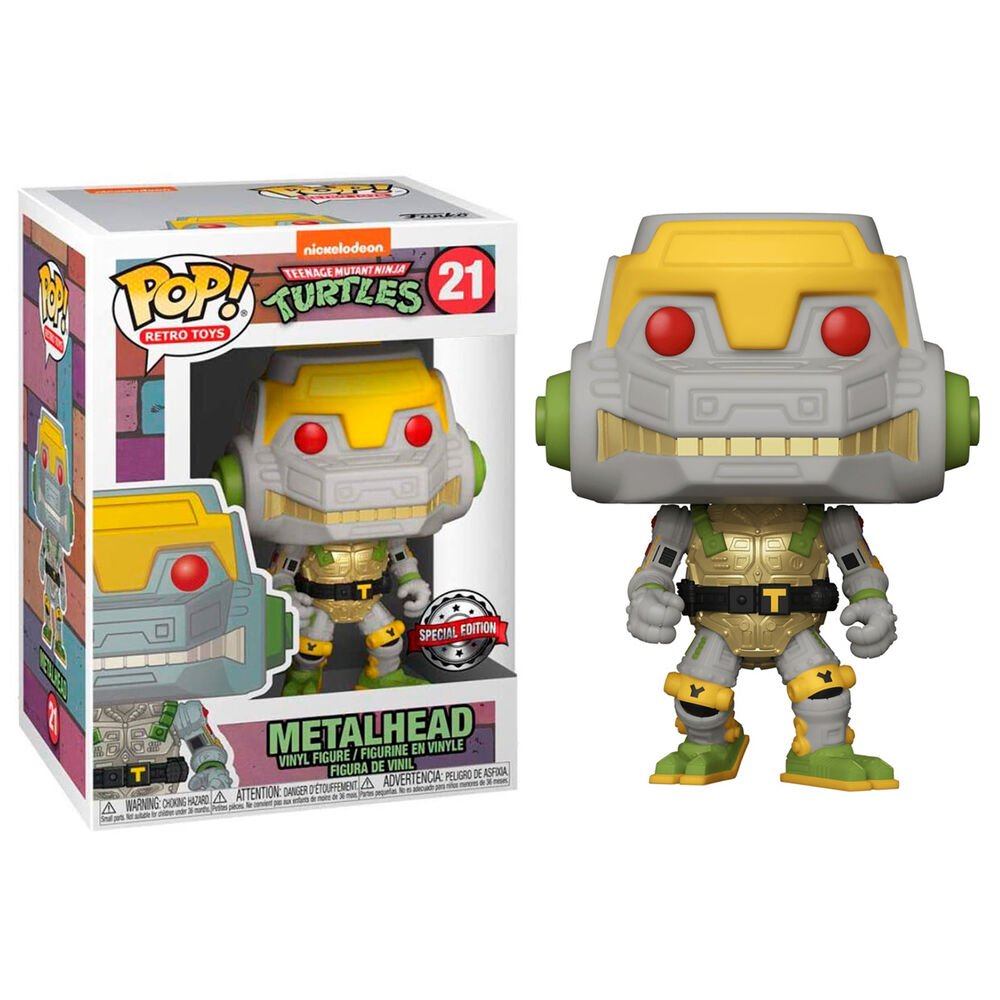 POP! Teenage Mutant Ninja Turtles – Metalhead (Exclusive) 9 cm - Colecionáveis - Funko