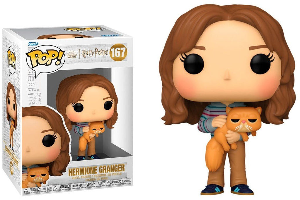 POP! & Buddy – Hermione Granger com Crookshanks (Harry Potter e o Prisioneiro de Azkaban) 9 cm - Colecionáveis - Funko