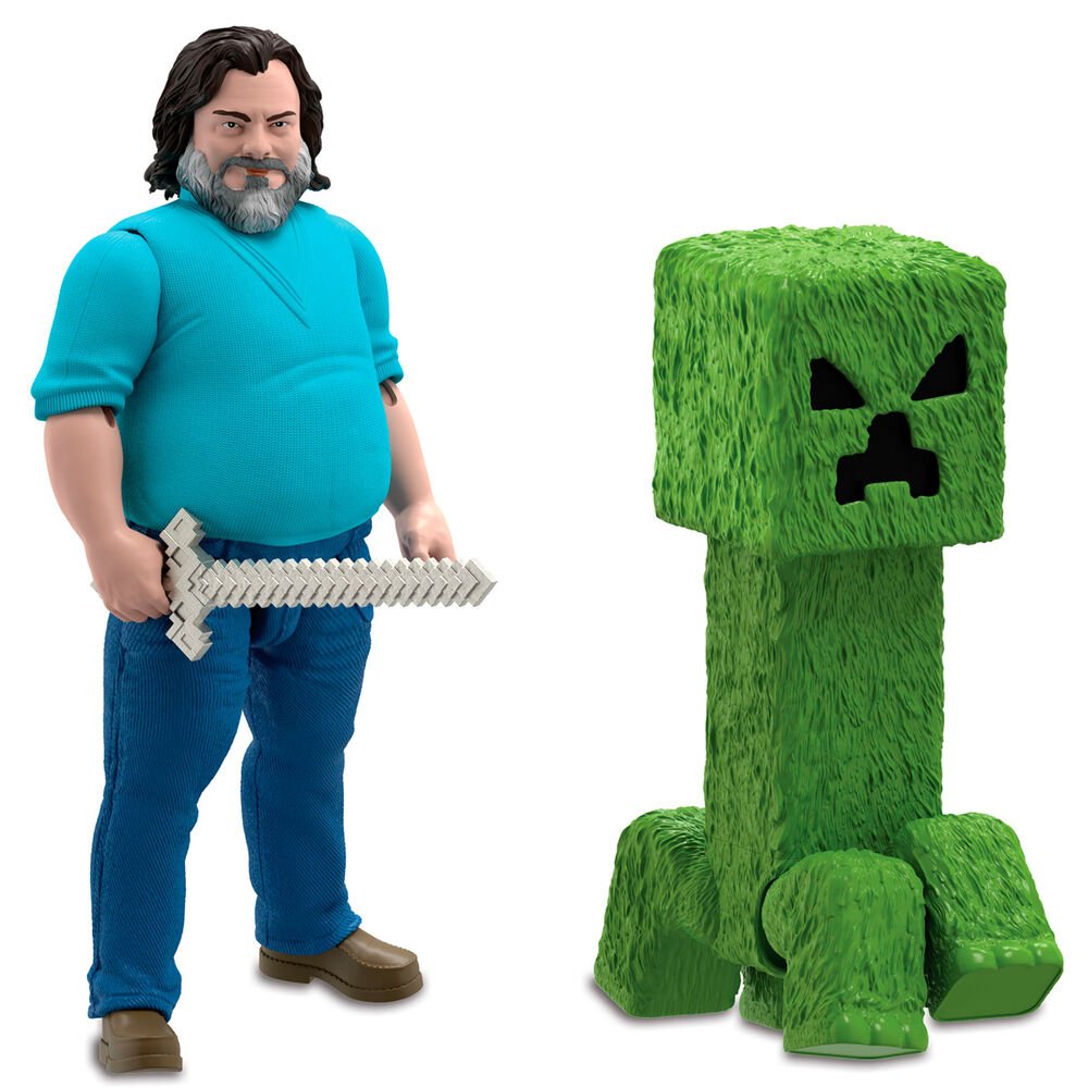 Conjunto de Figuras Minecraft: Steve e Creeper - 30cm - Toys - Mattel