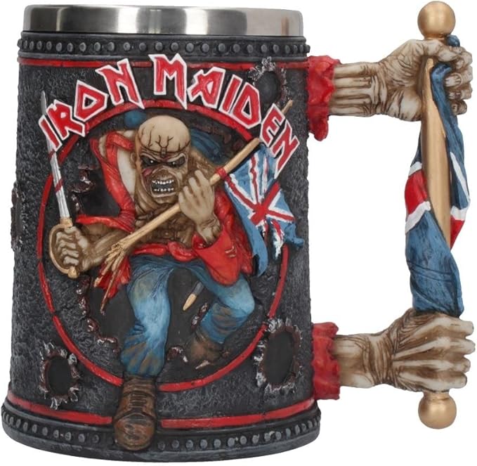 Iron Maiden — Eddie “The Trooper” Tankard Mug (Nemesis Now) 14 cm - Colecionáveis - Nemesis Now