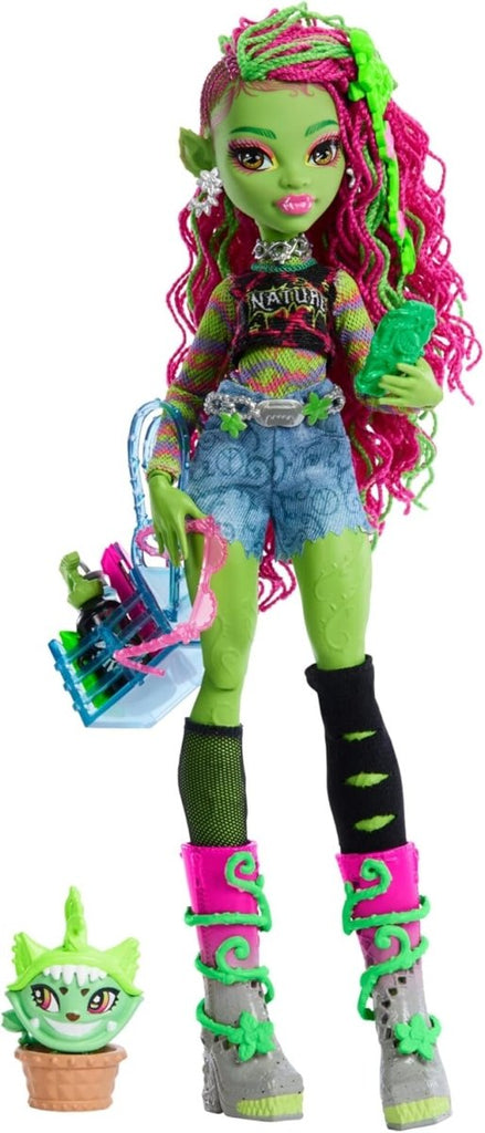 Monster High — Venus McFlytrap com Chewlian • Boneca Articulada 30 cm - Toys - Mattel