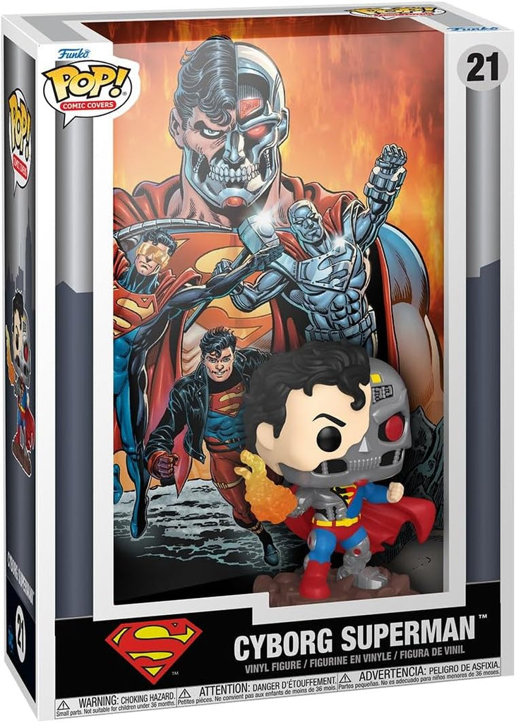 POP! Comic Cover — Cyborg Superman • Figura Coleccionável 27 cm - Colecionáveis - Funko