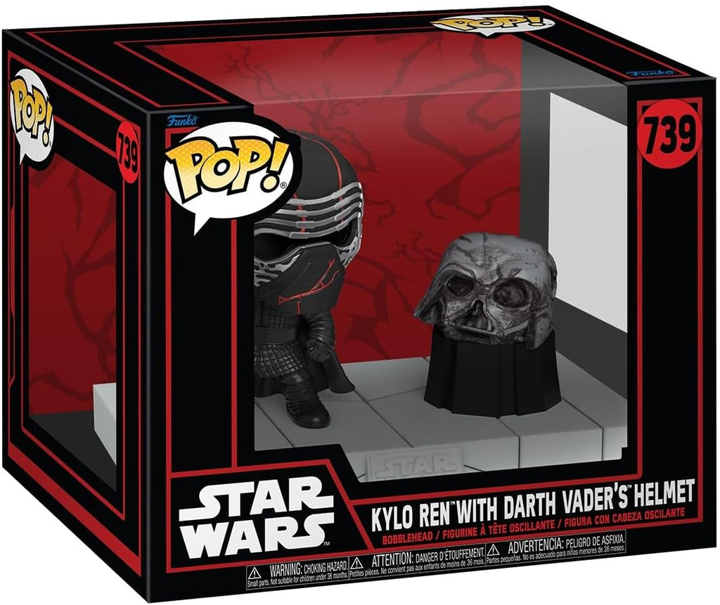 POP! Deluxe — Kylo Ren com Capacete Darth Vader (≈14 cm) - Colecionáveis - Funko