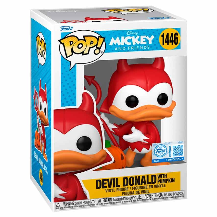 POP! Disney — Devil Donald (Pumpkin) Exclusive 9 cm - Colecionáveis - Funko