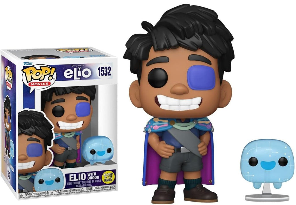 POP! Disney Pixar – Elio com OOOOO (Glow in the Dark) 9 cm - Colecionáveis - Funko