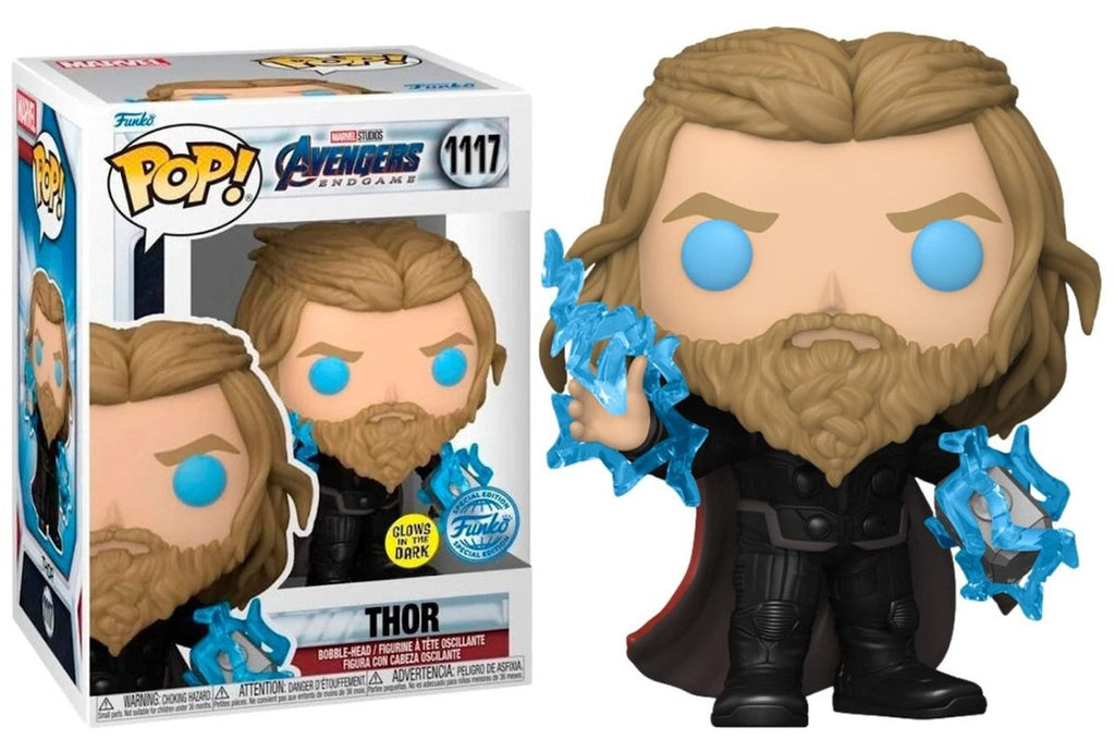 POP! Marvel Avengers Endgame Thor Exclusive 9 cm (Glow in The Dark) - Colecionáveis - Funko