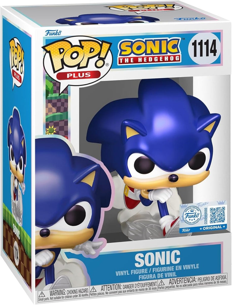 POP! Plus — Sonic The Hedgehog (Pearl) 9 cm — Edição Exclusiva - Colecionáveis - Funko