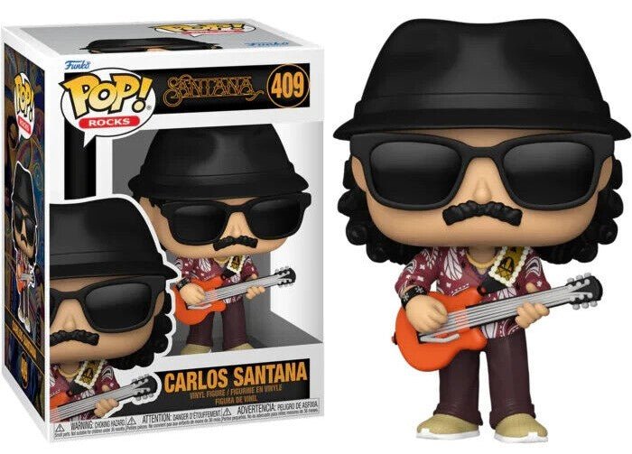 POP! Rocks: Carlos Santana 9 cm - Colecionáveis - Funko